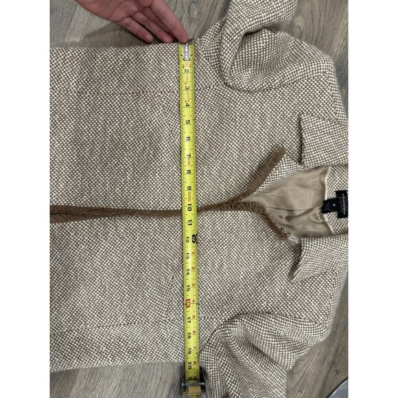 JULIANA COLLEZIONE Jacket Womens Sz 8 Virgin Wool Angora Camel Blazer - Picture 7 of 10